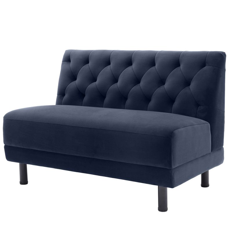 Диван Eichholtz Sofa Rochdale I Сапфирово-синий Черный Диван Eichholtz Sofa Rochdale I Сапфирово-синий Черный в Липецке | Loft Concept