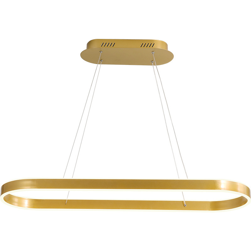 Люстра Ribbon Oval Chandelier Золотой Люстра Ribbon Oval Chandelier Золотой в Липецке | Loft Concept