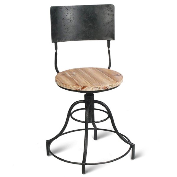 Барный стул Industrial Barstool Vintage Black Винтажный черный Коричневый Барный стул Industrial Barstool Vintage Black Винтажный черный Коричневый в Липецке | Loft Concept