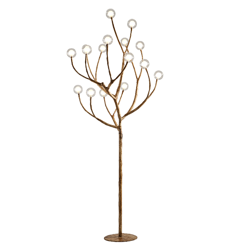 Торшер Tree branch Floor lamp Коричневый Белый Торшер Tree branch Floor lamp Коричневый Белый в Липецке | Loft Concept