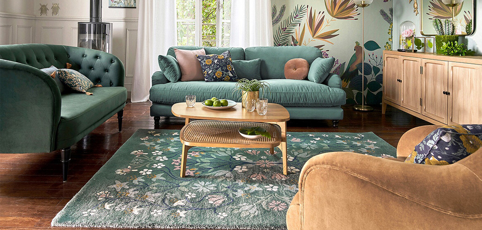 Ковер Floral Pattern 100% шерсть - фото №1