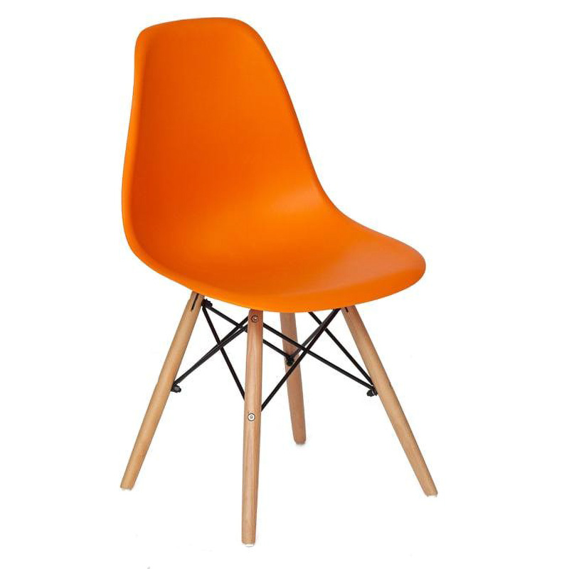 Стул DSW orange Оранжевый Древесина Стул DSW orange Оранжевый Древесина в Липецке | Loft Concept