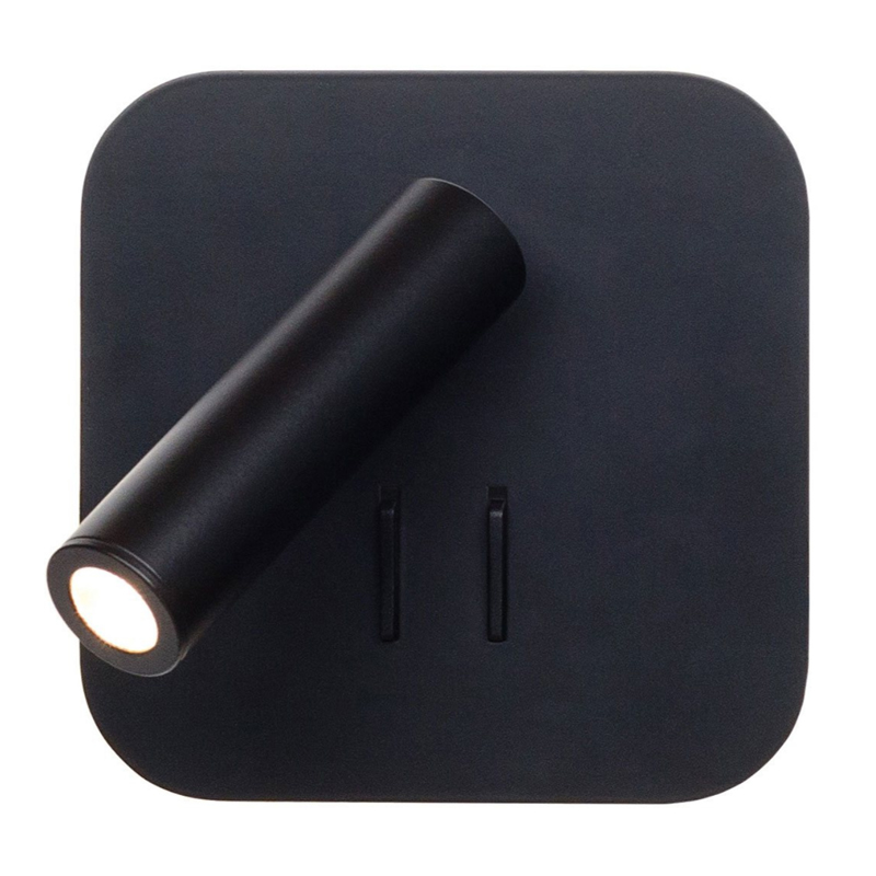 Настенный спот Black Square Spot Wall Lamp Черный Настенный спот Black Square Spot Wall Lamp Черный в Липецке | Loft Concept