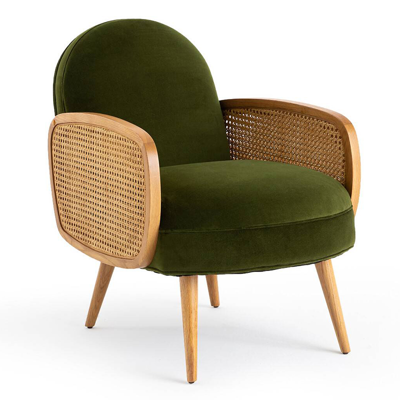 Кресло Morten Wicker Green Armchair Зеленый Кресло Morten Wicker Green Armchair Зеленый в Липецке | Loft Concept