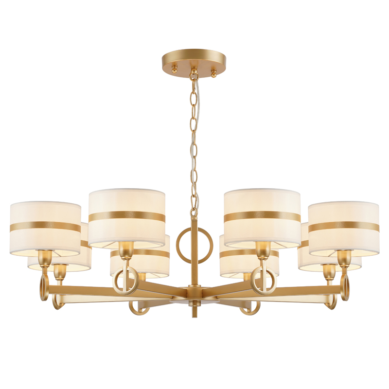 Люстра Guenael Chandelier 90 Золотой Белый Люстра Guenael Chandelier 90 Золотой Белый в Липецке | Loft Concept