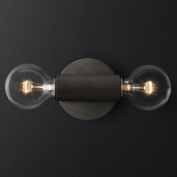 Бра RH Utilitaire Inline Sconce Black Темная бронза Бра RH Utilitaire Inline Sconce Black Темная бронза в Липецке | Loft Concept