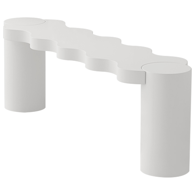 Кофейный стол Safaa Curved Coffee Table Бежевый Белый в Липецке | Loft Concept 