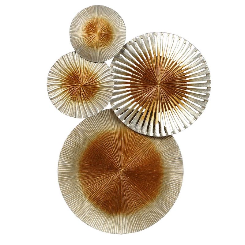 Арт-объект Apollo Silver and Gold Wall Plaque Disc gap 4 Золотой Серебряный Арт-объект Apollo Silver and Gold Wall Plaque Disc gap 4 Золотой Серебряный в Липецке | Loft Concept