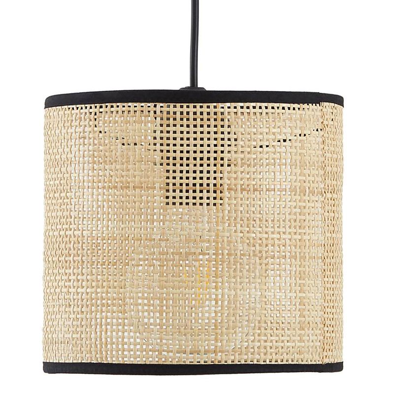 Подвесной светильник Ottar Wicker beige black Бежевый Черный Подвесной светильник Ottar Wicker beige black Бежевый Черный в Липецке | Loft Concept