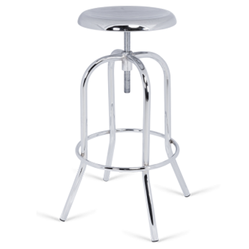 Барный стул Drilon Bar Stool Серебряный Барный стул Drilon Bar Stool Серебряный в Липецке | Loft Concept