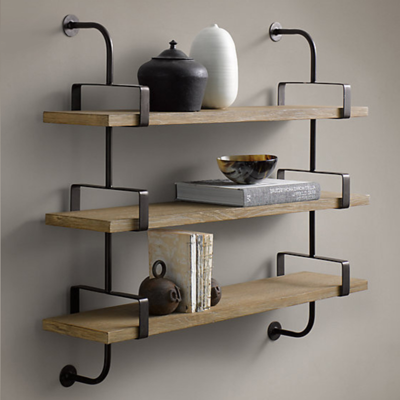 Полка из Дуба RH SHELVING & LEDGES 105 см Графит Полка из Дуба RH SHELVING & LEDGES 105 см Графит в Липецке | Loft Concept