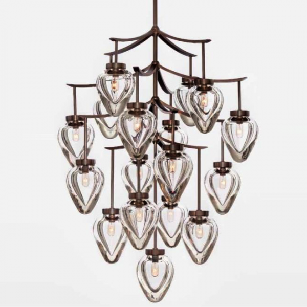 Люстра Alison Berger Chamber Chandelier Темная бронза Прозрачный Люстра Alison Berger Chamber Chandelier Темная бронза Прозрачный в Липецке | Loft Concept