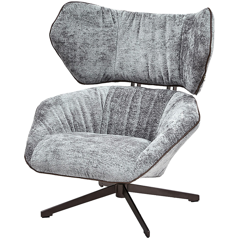 Кресло Holdor Chair Серый Темная бронза Кресло Holdor Chair Серый Темная бронза в Липецке | Loft Concept