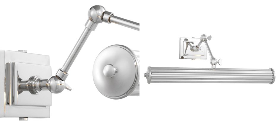 Бра Eichholtz Wall Lamp Luca L Nickel Бра Eichholtz Wall Lamp Luca L Nickel - Loft-Concept в Липецке