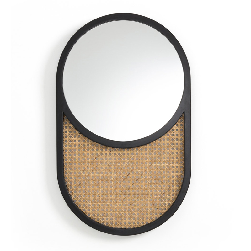 Зеркало Mirror Oak Frame Черный Зеркало Mirror Oak Frame Черный в Липецке | Loft Concept
