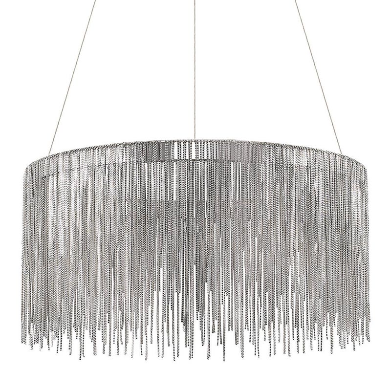Люстра Atlantis Chain Chandelier Round Chrome Хром Люстра Atlantis Chain Chandelier Round Chrome Хром в Липецке | Loft Concept