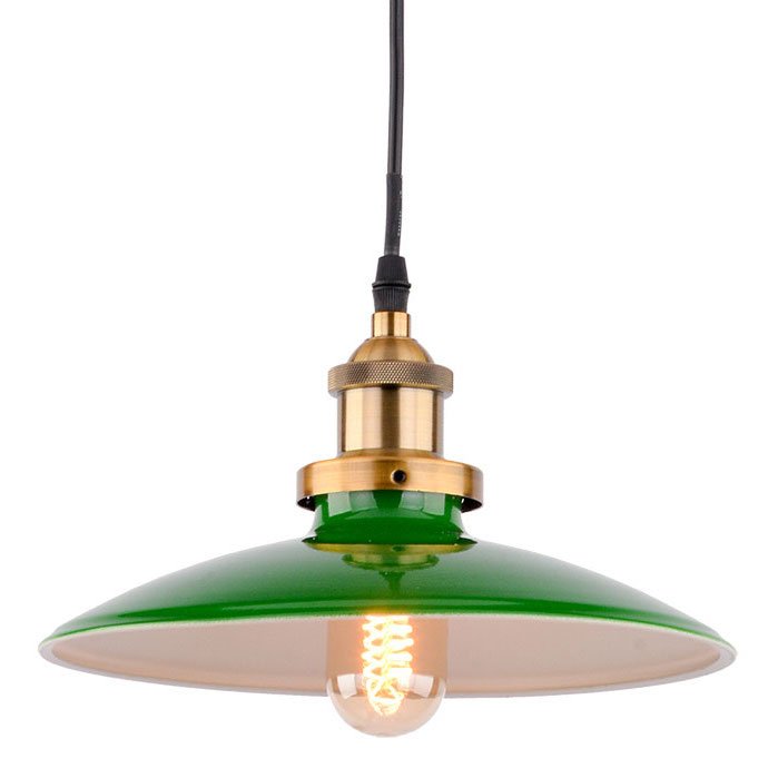 Подвесной светильник Billiards Light Pendant Черный Зеленый в Липецке | Loft Concept 