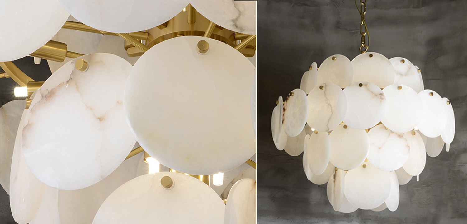 Люстра Letizia Marble Four Tiered Chandelier - фото