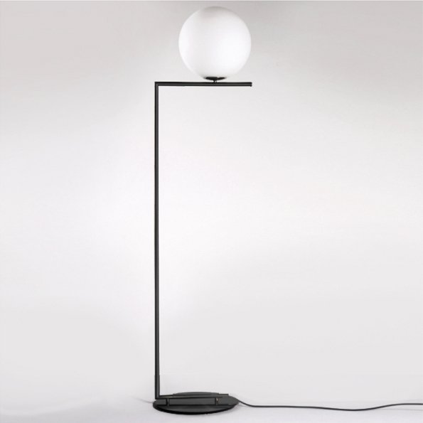 Торшер Flos IC Lights F Black Белый Черный Торшер Flos IC Lights F Black Белый Черный в Липецке | Loft Concept
