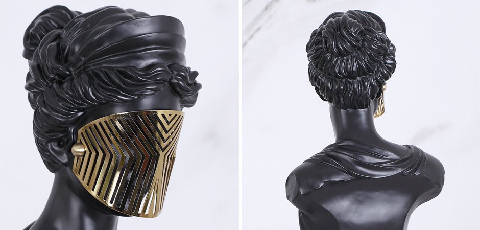 Статуэтка Bust Woman in Mask Статуэтка Bust Woman in Mask - Loft-Concept в Липецке