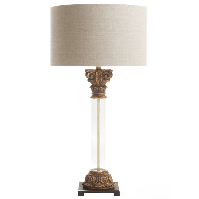 Настольная лампа Odette Provence Table lamp Белый Коричневый винтаж в Липецке | Loft Concept 