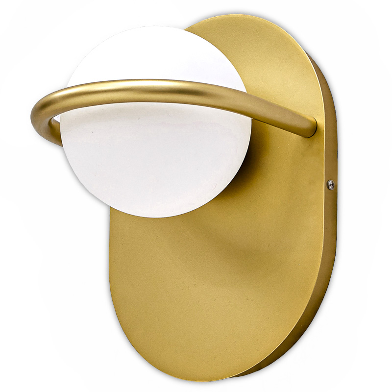 Бра Gold Holds Ball Sconces Золотой Белый Бра Gold Holds Ball Sconces Золотой Белый в Липецке | Loft Concept