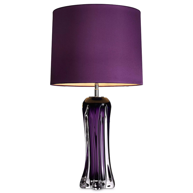 Настольная лампа Eichholtz Table Lamp Castillo Фиолетовый Прозрачный фиолетовый Прозрачное Стекло Настольная лампа Eichholtz Table Lamp Castillo Фиолетовый Прозрачный фиолетовый Прозрачное Стекло в Липецке | Loft Concept