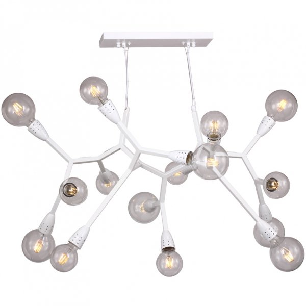 Люстра Polygon Chandelier 15 White Белый Люстра Polygon Chandelier 15 White Белый в Липецке | Loft Concept