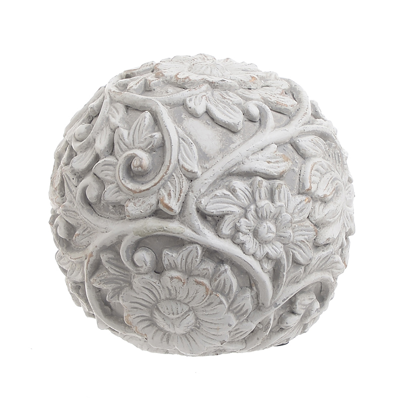 Статуэтка Flowers Pattern Ball Серый Статуэтка Flowers Pattern Ball Серый в Липецке | Loft Concept