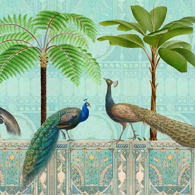 Обои ручная роспись Chinoiserie Palace Of Birds Tropical Обои ручная роспись Chinoiserie Palace Of Birds Tropical в Липецке | Loft Concept