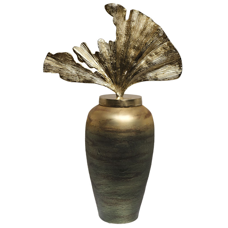 Ваза Huramiya Vase Золотой Зеленый смок Ваза Huramiya Vase Золотой Зеленый смок в Липецке | Loft Concept