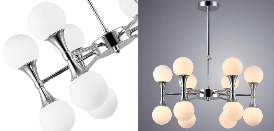 Люстра Ball Valley Chandelier Chromium 12 Люстра Ball Valley Chandelier Chromium 12 - Loft-Concept в Липецке