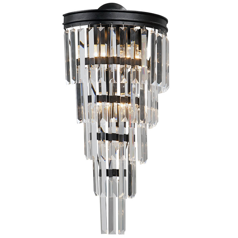 Бра Стеклянные подвесы Helix Glass Odeon CLEAR Crystal Черный Бра Стеклянные подвесы Helix Glass Odeon CLEAR Crystal Черный в Липецке | Loft Concept