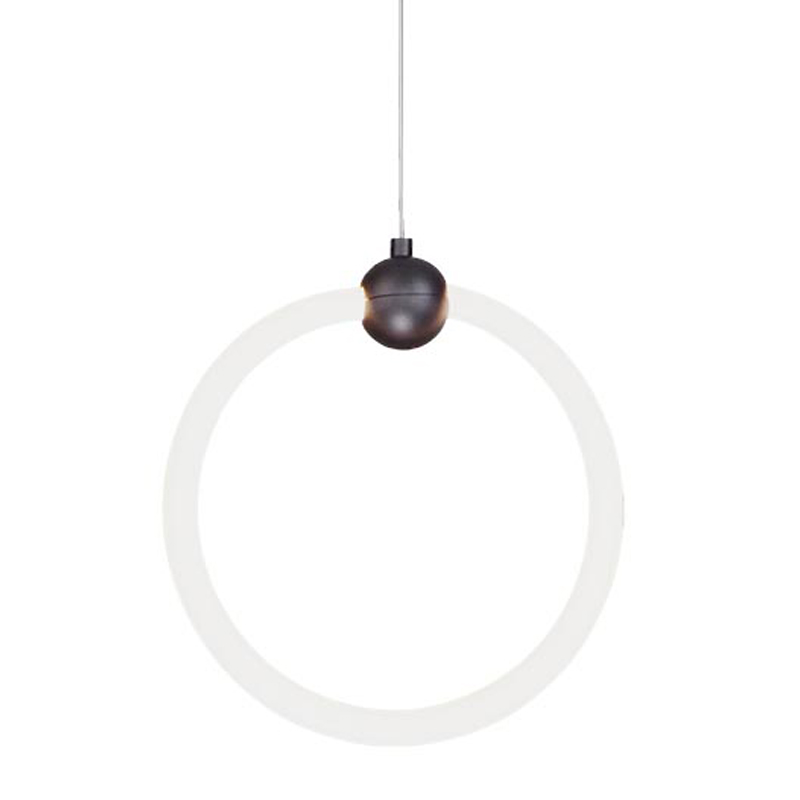 Подвесной светильник RING LIGHT Black Черный Белый Подвесной светильник RING LIGHT Black Черный Белый в Липецке | Loft Concept