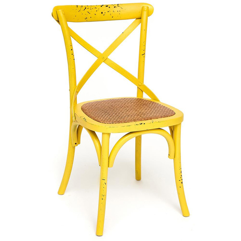 Стул Chaise Provence en Bois Jaune жёлтый Желтый Бежевый Стул Chaise Provence en Bois Jaune жёлтый Желтый Бежевый в Липецке | Loft Concept