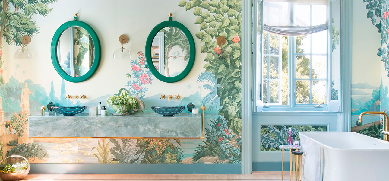 Обои ручная роспись Paradise Lost Celeste on scenic paper - фото №3