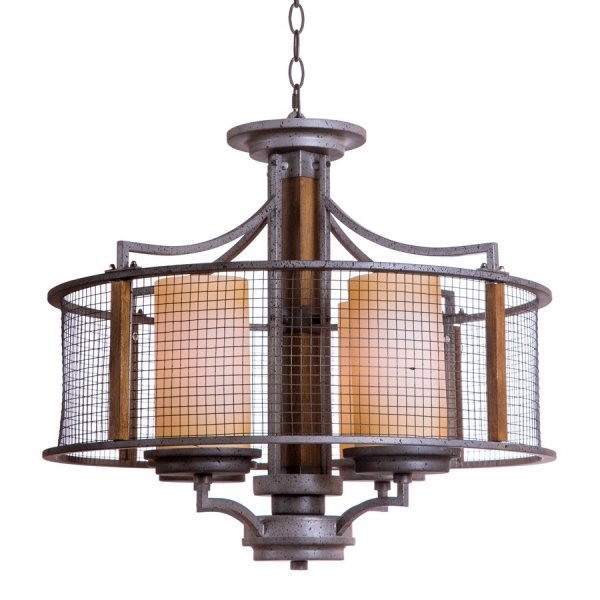 Подвесной светильник Mirage Cage Pendant 4 Серый Подвесной светильник Mirage Cage Pendant 4 Серый в Липецке | Loft Concept