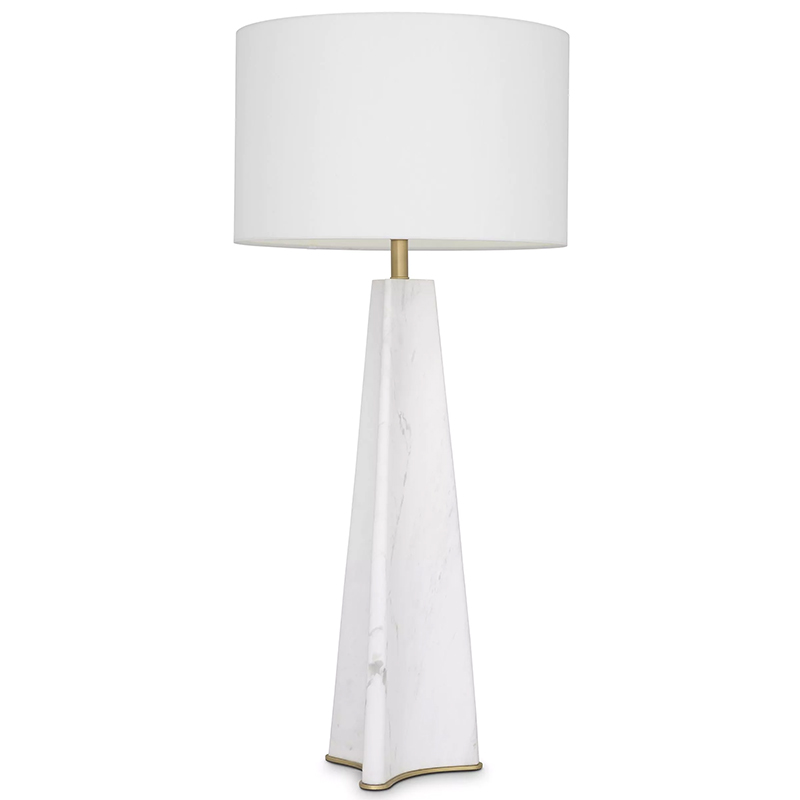 Настольная лампа Eichholtz Table Lamp Bensom Marble Кремовый Белый Латунь Настольная лампа Eichholtz Table Lamp Bensom Marble Кремовый Белый Латунь в Липецке | Loft Concept