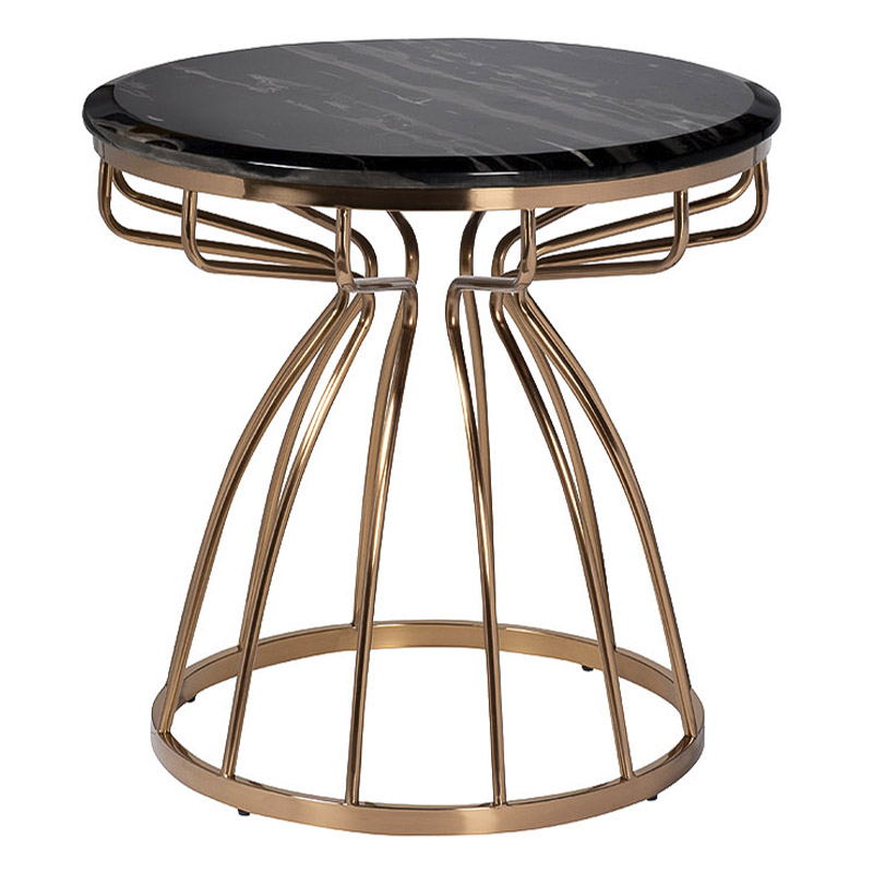 Приставной стол Buster Side Table Золотой Приставной стол Buster Side Table Золотой в Липецке | Loft Concept