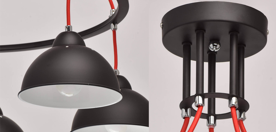 Люстра Black Cup 5 Люстра Black Cup 5 - Loft-Concept в Липецке