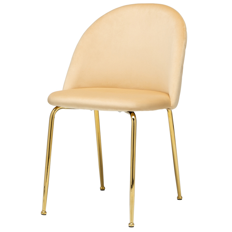 Стул Vendramin Dining Chair beige Бежевый Глянцевое золото Стул Vendramin Dining Chair beige Бежевый Глянцевое золото в Липецке | Loft Concept