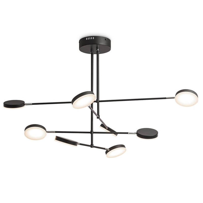 Люстра Maxine Light Chandelier 107 Черный Белый Люстра Maxine Light Chandelier 107 Черный Белый в Липецке | Loft Concept