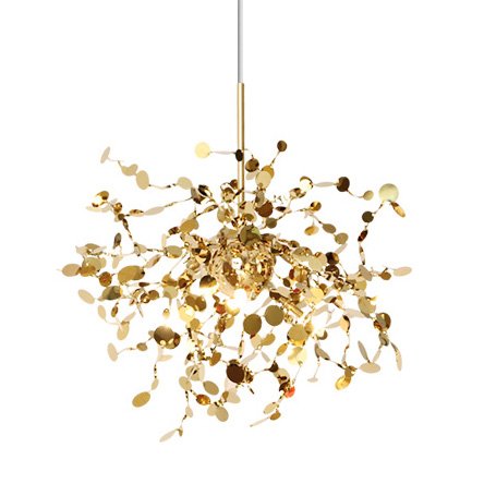 Люстра Terzani Argent Suspension Pendant lamp 40 Gold Глянцевое золото Люстра Terzani Argent Suspension Pendant lamp 40 Gold Глянцевое золото в Липецке | Loft Concept
