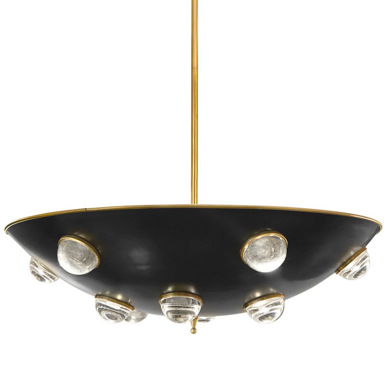 Люстра GLOBO DEMILUNE PENDANT Золотой Черный Люстра GLOBO DEMILUNE PENDANT Золотой Черный в Липецке | Loft Concept
