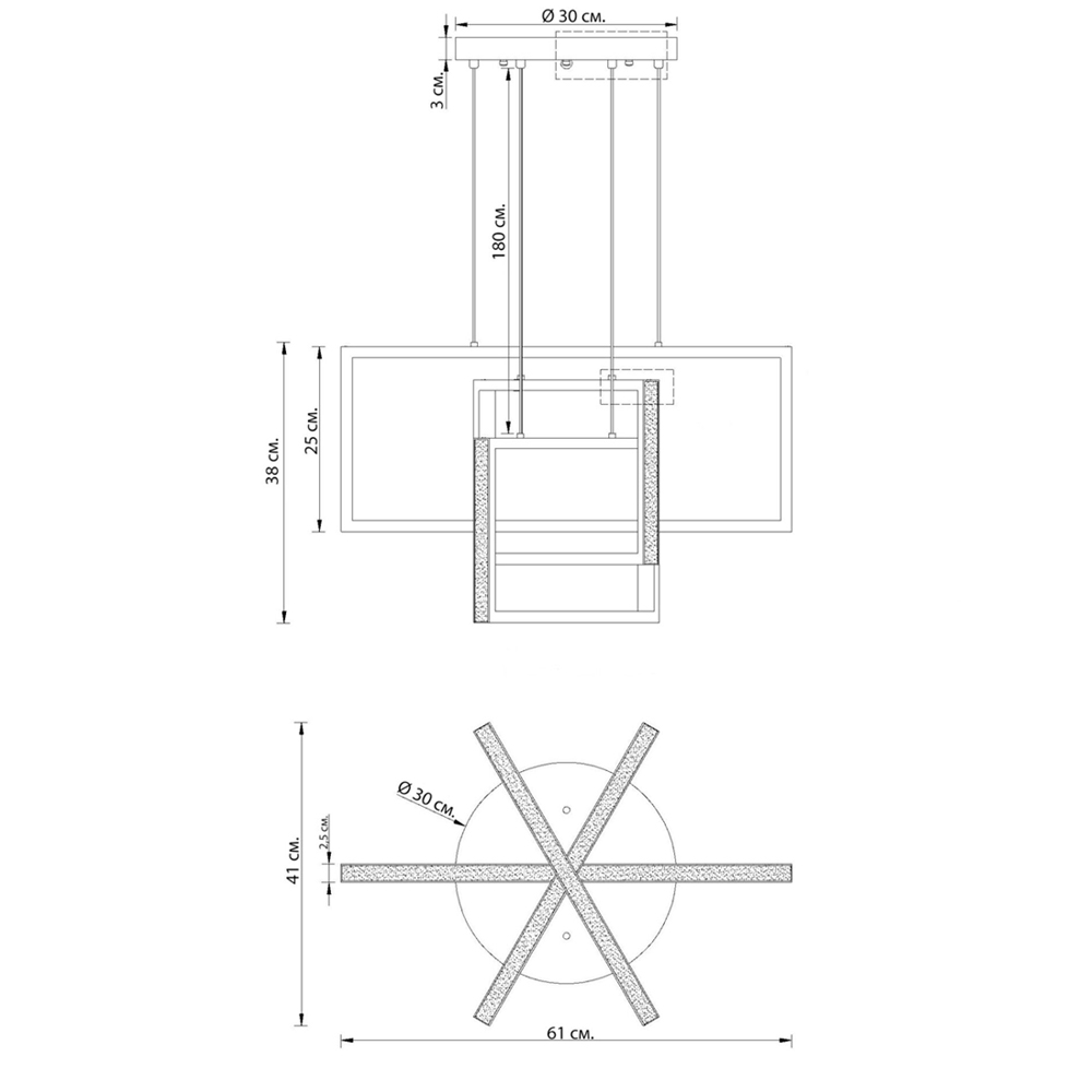 Люстра светодиодная прямоугольная LED Chandelier Rectangular Люстра светодиодная прямоугольная LED Chandelier Rectangular в Липецке