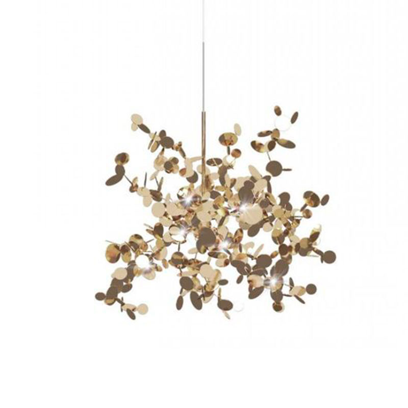 Люстра Terzani Argent Suspension Gold Pendant lamp диаметр 40 Золотой Люстра Terzani Argent Suspension Gold Pendant lamp диаметр 40 Золотой в Липецке | Loft Concept