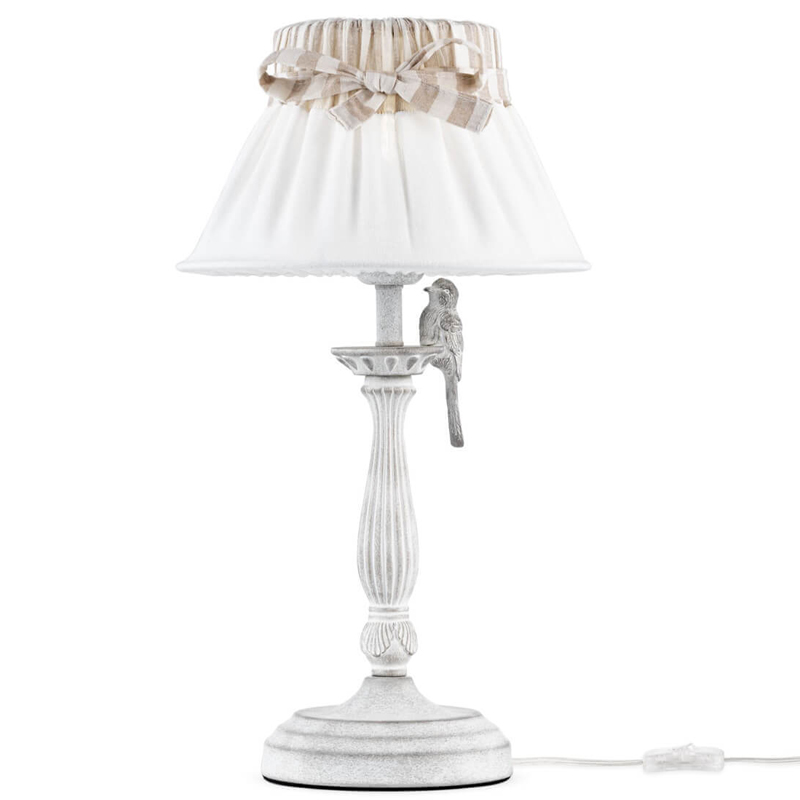 Настольная лампа Refined Provence Table lamp Белый Бежевый Настольная лампа Refined Provence Table lamp Белый Бежевый в Липецке | Loft Concept