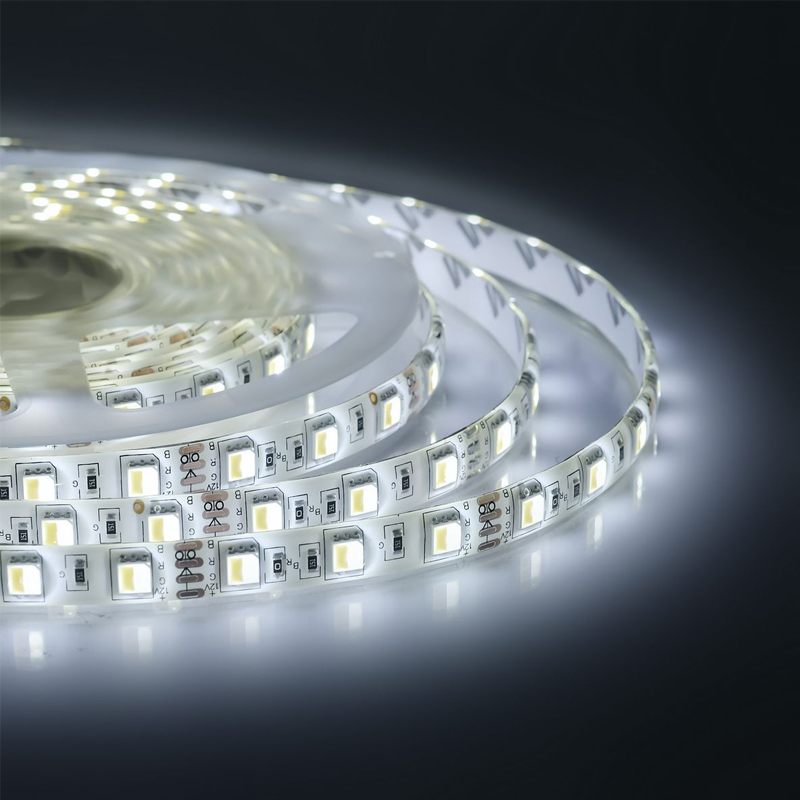 Светодиодная влагозащищенная лента 14,4W/m 60LED/m 5050SMD холодный белый/теплый белый 5M Белый Светодиодная влагозащищенная лента 14,4W/m 60LED/m 5050SMD холодный белый/теплый белый 5M Белый в Липецке | Loft Concept