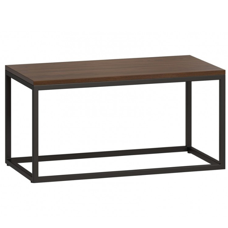 Кофейный стол Industrial Oak Philomel Coffee Table Коричневый Черный Кофейный стол Industrial Oak Philomel Coffee Table Коричневый Черный в Липецке | Loft Concept