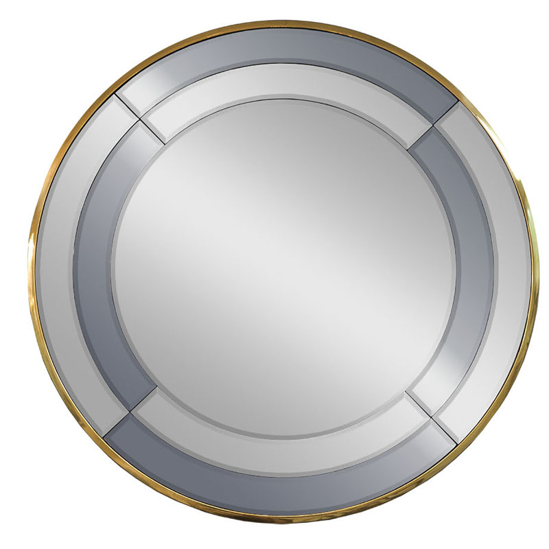 Зеркало Mirrored Frame Round Глянцевое золото Зеркало Mirrored Frame Round Глянцевое золото в Липецке | Loft Concept